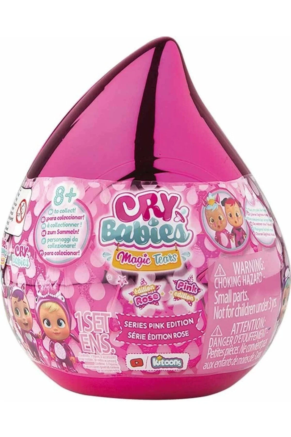 عروسک های پلاستیکی GIOCHI PREZIOSI CRYING BABIES PINK SERIES CYM08000 Cry Babies