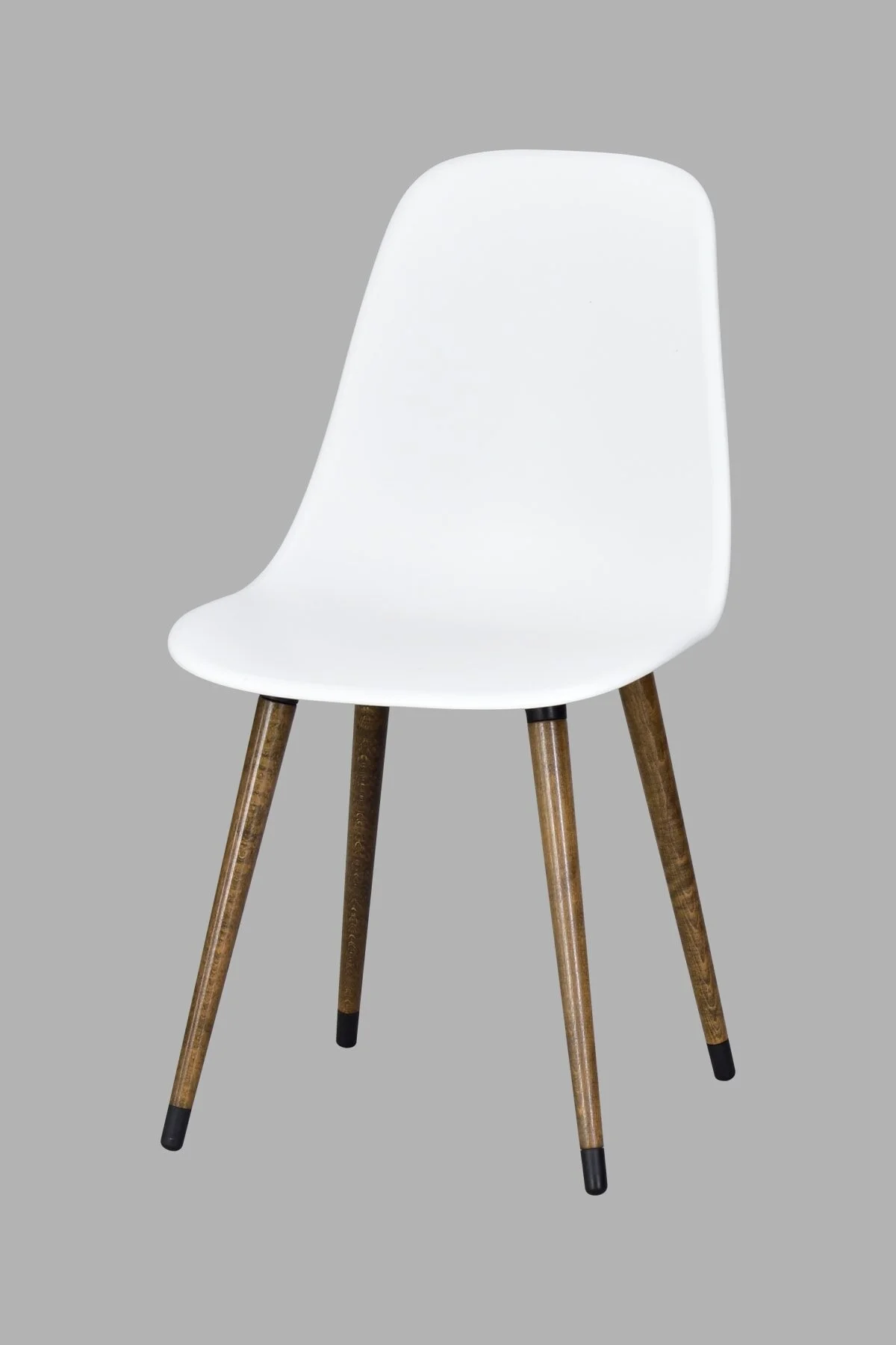 صندلی آشپزخانه سفید پلاستیکی بلوط EAMES VİLİNZE