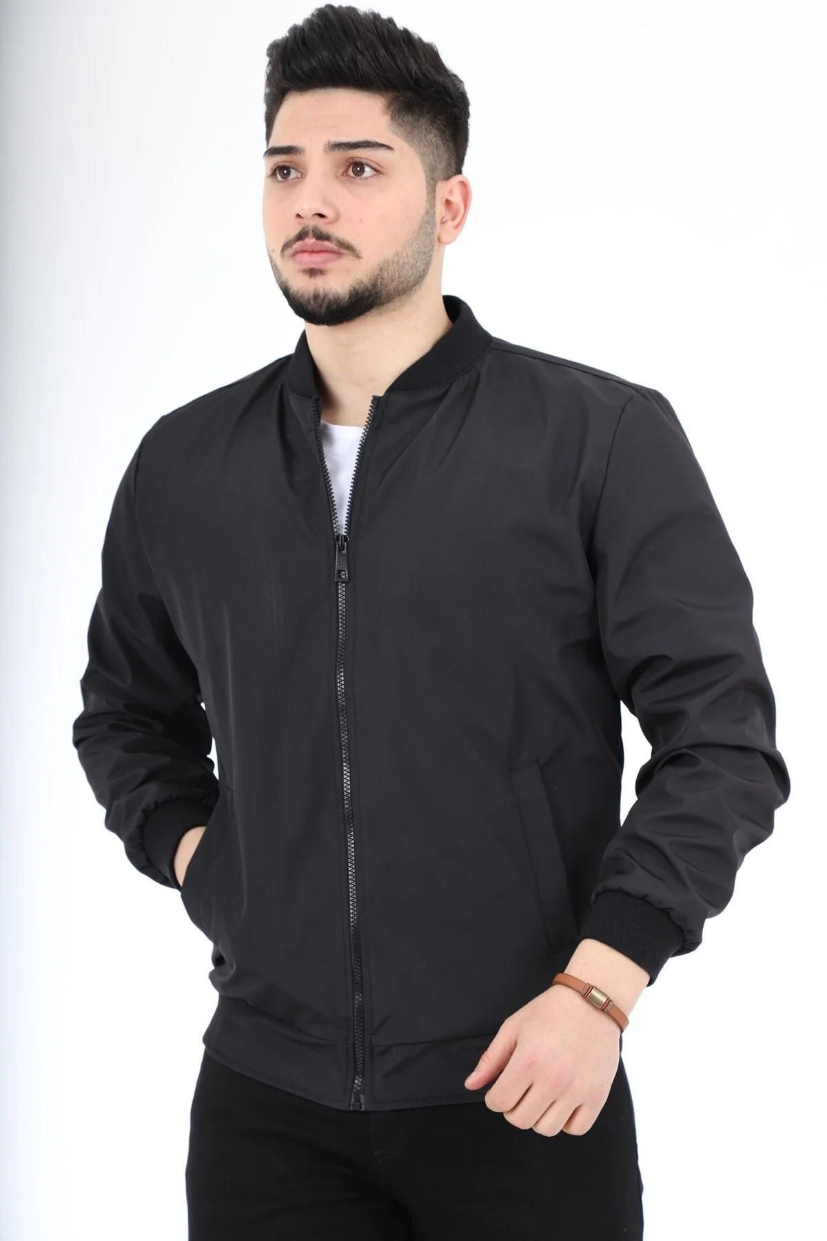 کاپشن مانتو فصلی کلاسیک یقه کالج 2861 Stilkombin