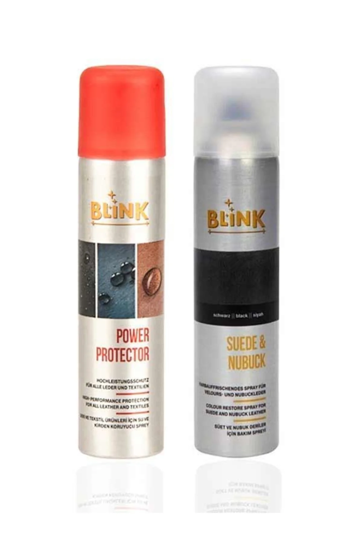 مراقبت کفش مشکی جیر سیاه اسپری 250 میل + محافظ آب Blink