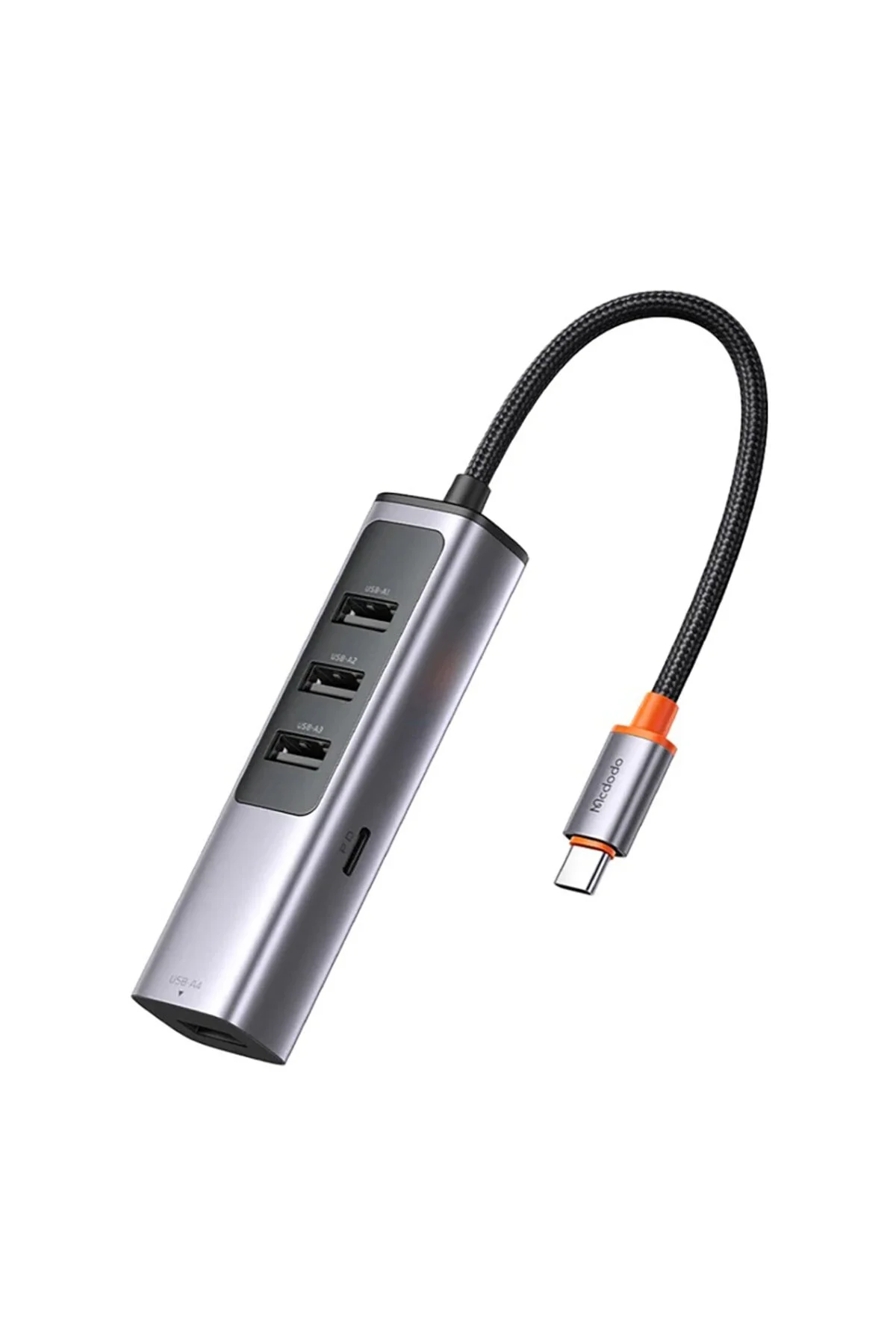 افزاینده و چندراهی HU 1120 100W 1X TYPE C + 4X USB 3.0 آداپتور چند ساله خاکستری Mcdodo