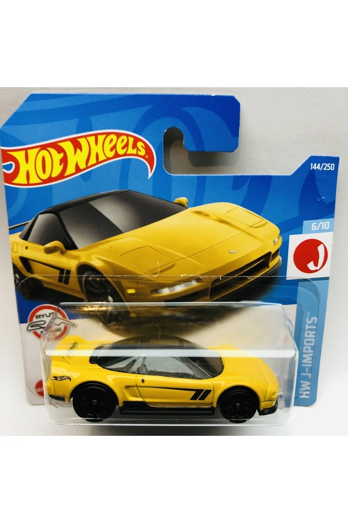 ماشین اسباب بازی زرد 2022 جدید 90 Acura Nsx Yellow 1:64 Scale Hotwheels Brand 5 10 HOT WHEELS