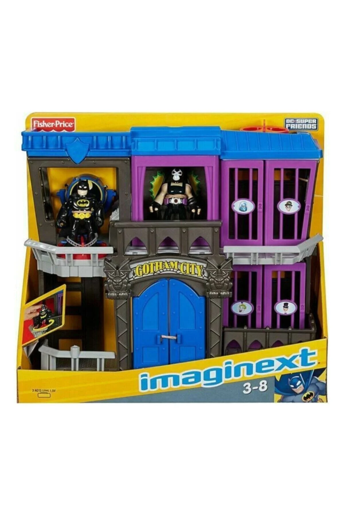 ست بازی مردانه و زنانه DC SUPER FRIENDS GOTHAM GAME ایمجینکس Imaginext