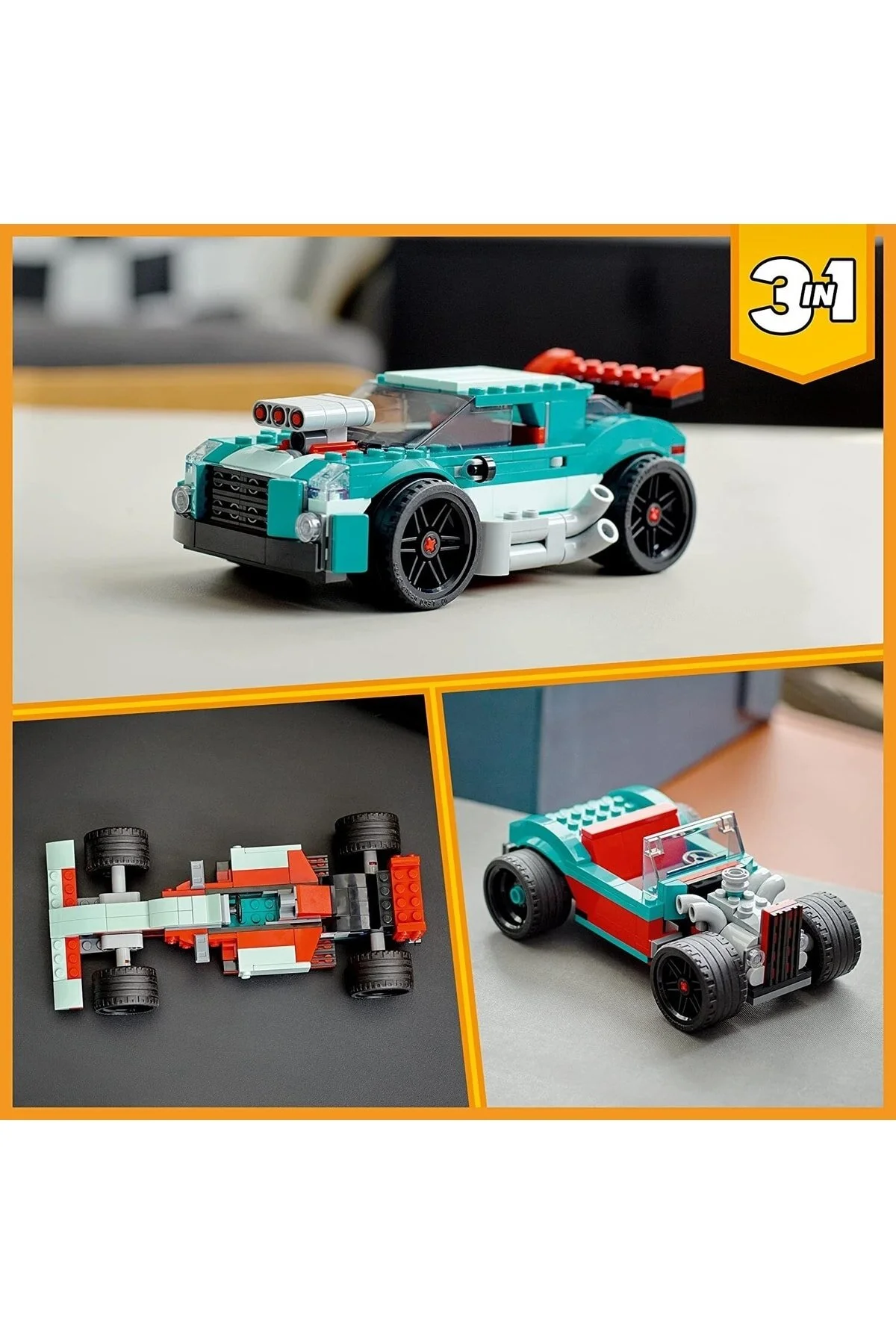 لگو ® خالق 3 مسابقه خیابانی برای کودکان 31127 7 سال بالاتر اورجینال LEGO