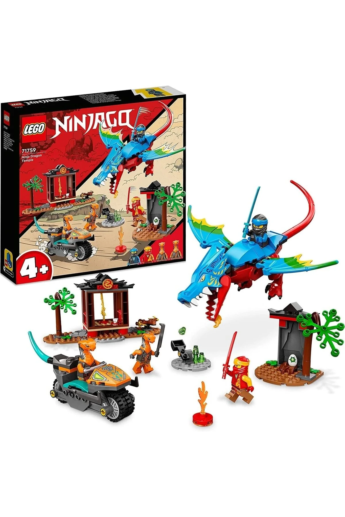 لگو ® معبد اژدها نینجا 71759 نقش برای 4 سال بالاتر اورجینال LEGO