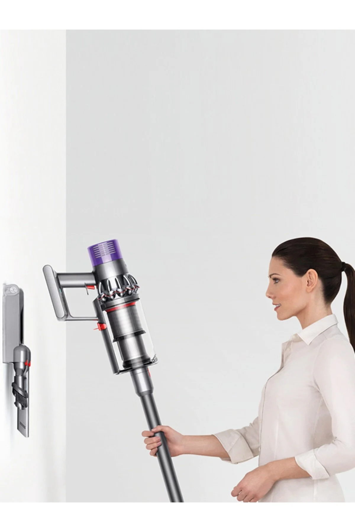 جاروبرقی ایستاده V10 کل جارو بی سیم تمیز 01 DYSON