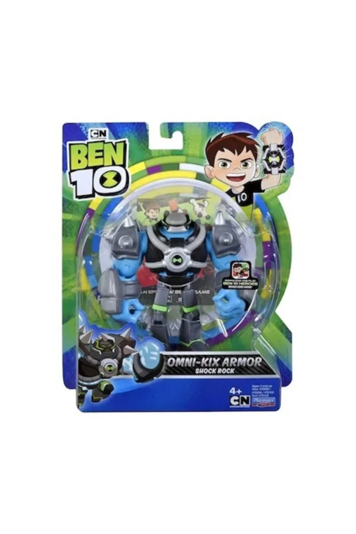 اکشن فیگور S1 W13 ARMOR SHOCK ROCK بن تن BEN10