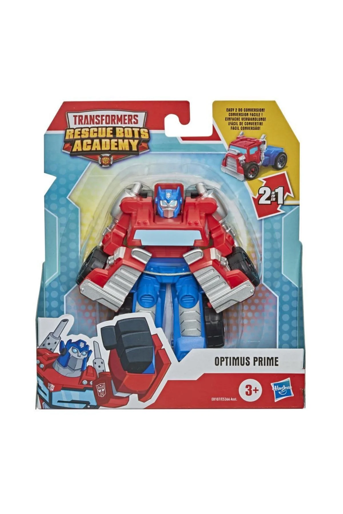 اسباب بازی های فیگور شخصیت آکادمی RESCUE BOTS شکل OPTIMUS PRIME E5366 E8107 transformers