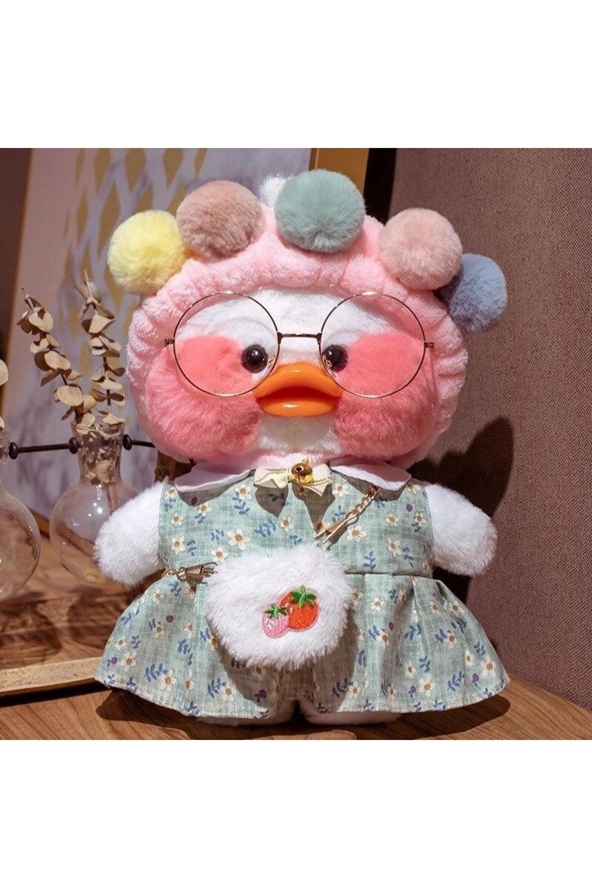 اسباب بازی های پشمی کارتونی KAWAII LALAFANFAN 30CM اردک مخمل دار هدیه تولد Zigver