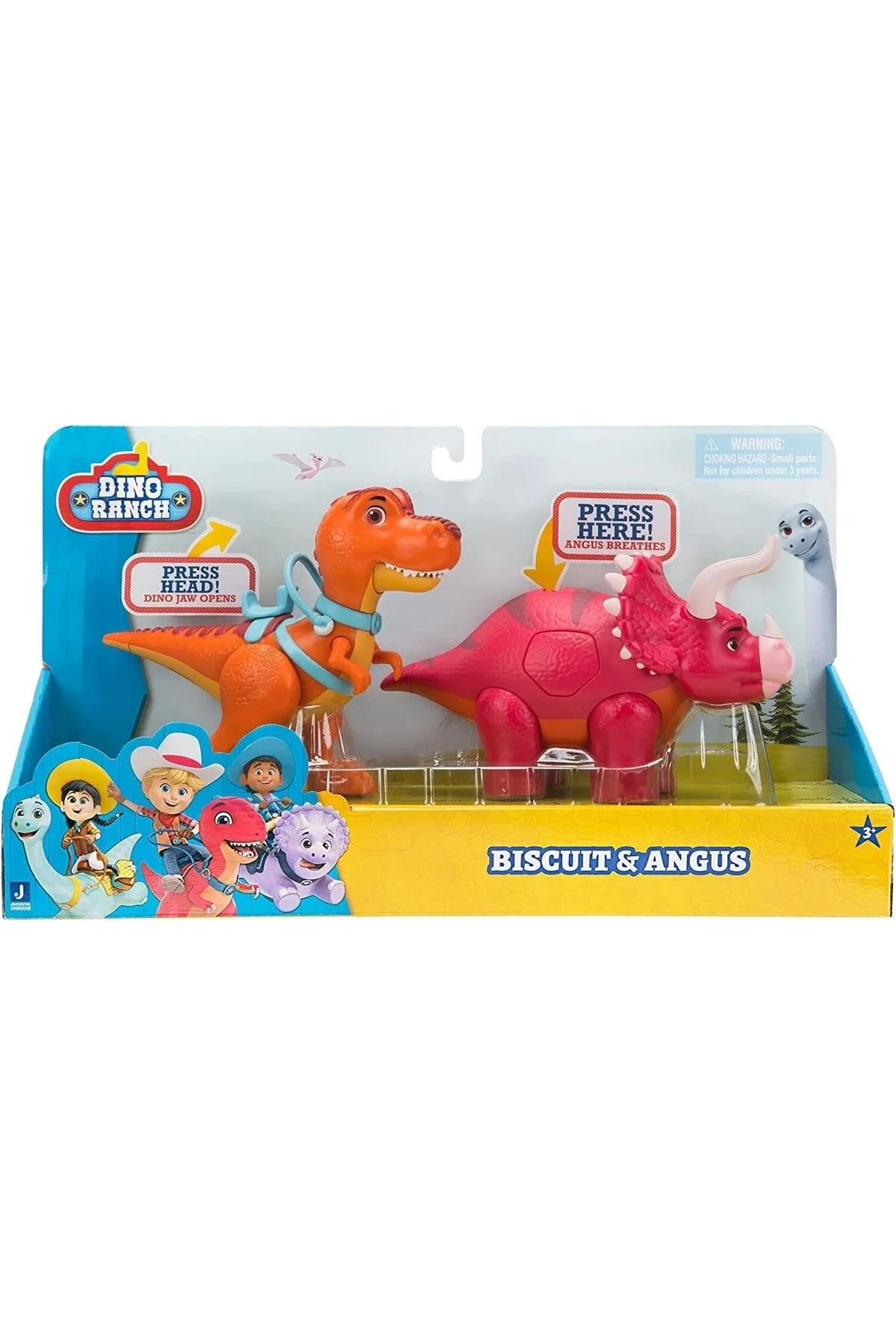 اسباب بازی های فیگور حیوانی بسته شکل DINO RANCH بیسکویت و آنگوس GIOCHI PREZIOSI