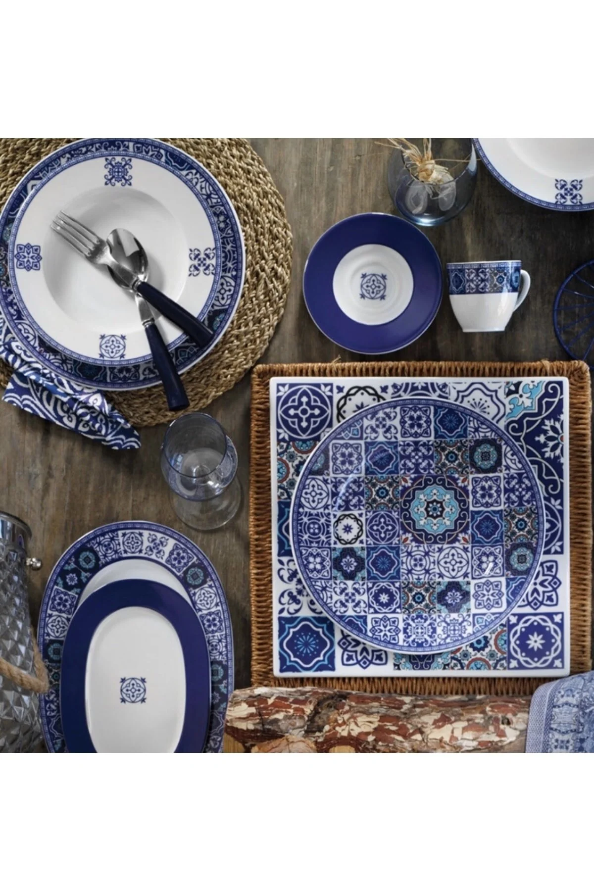 بشقاب صفحه 6 DINING 9429 الگوهای Kütahya Porselen