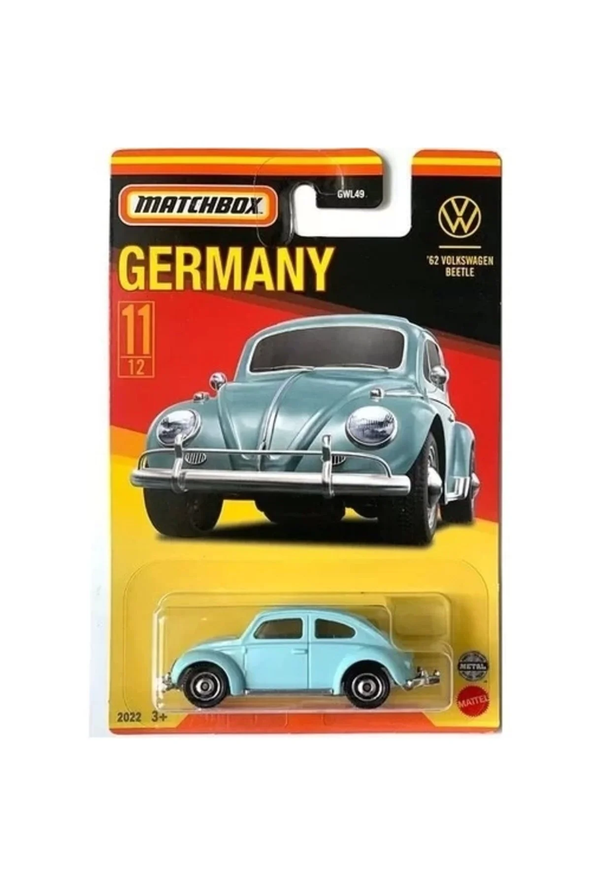 ماشین اسباب بازی بهترین های آلمان 62 فولکس واگن بیتل HFH54 Matchbox