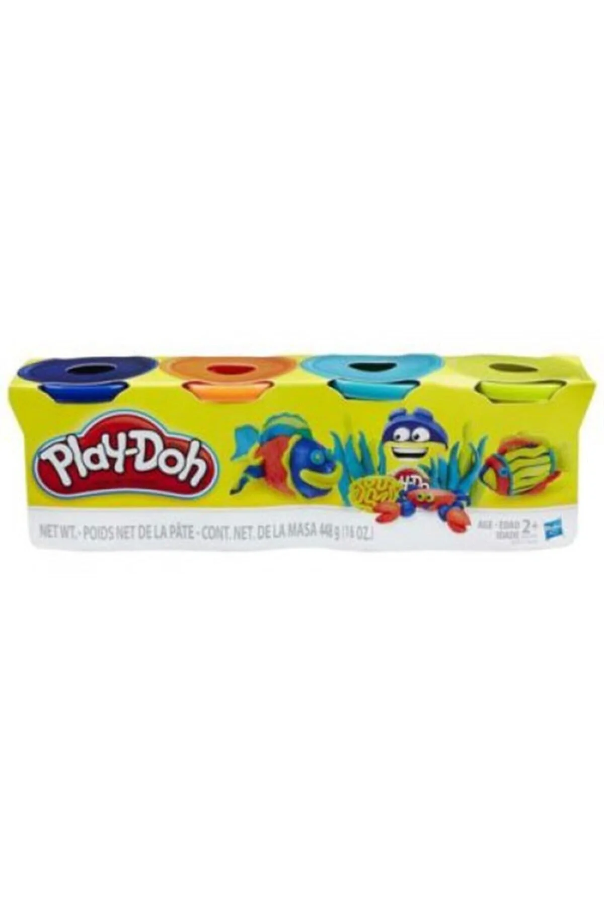 خمیر بازی زرد مردانه و زنانه Doh 4 قطعه  Hasbro
