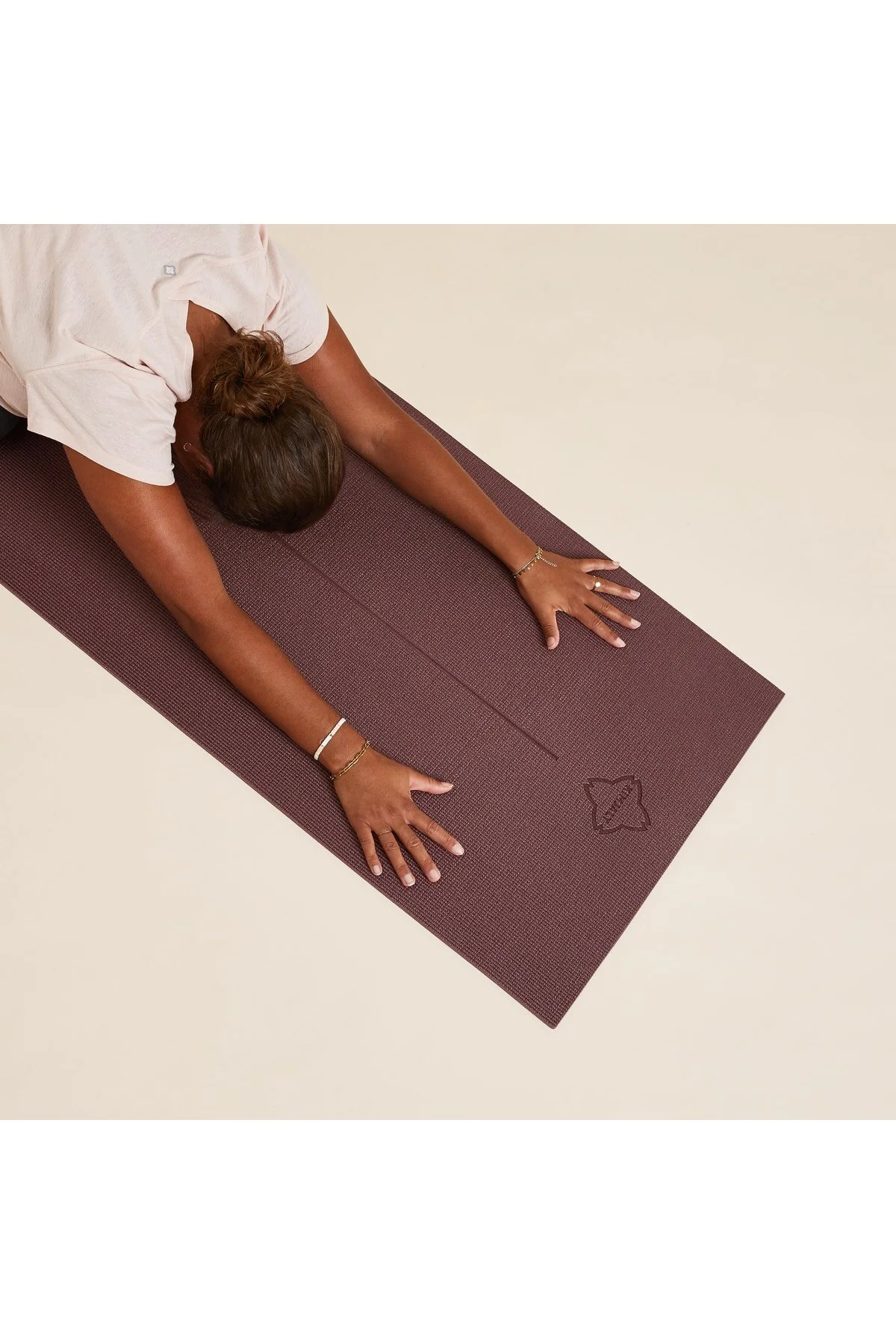 زیرانداز پیلاتس قرمز YOGA 8 میلی متر اورجینال دکتلون Decathlon