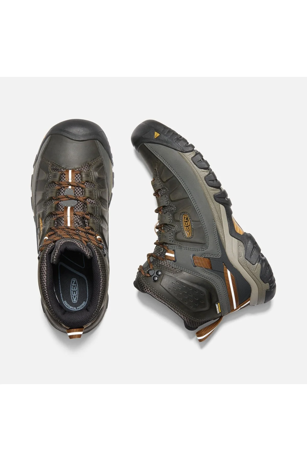 بوت پوتین مردانه Targhee Iii Mid Wp مشکی Olipgolden Brown کین Keen