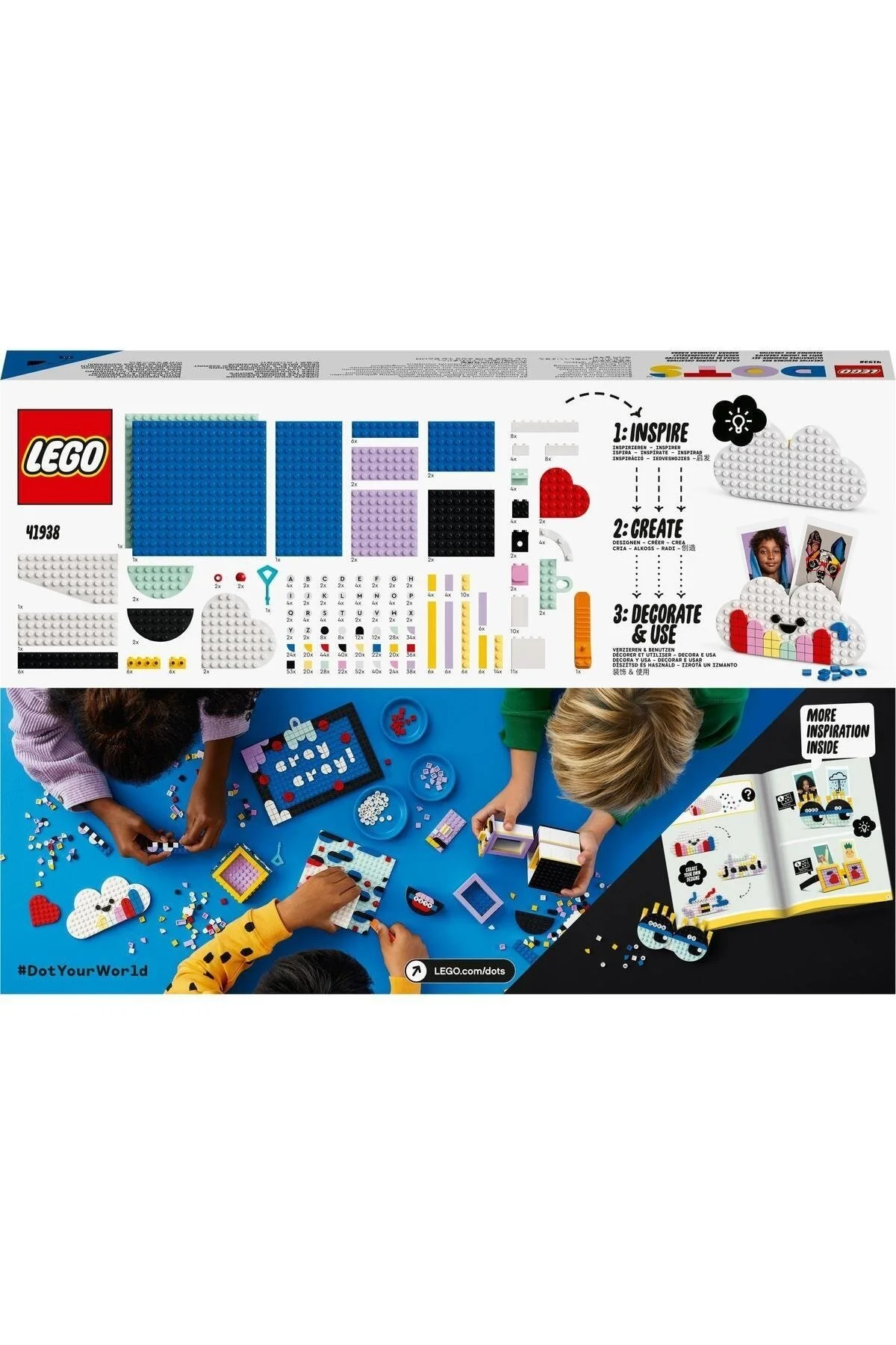 لگو و اسباب بازی های ساخت محور DOTS CREATIVE DESIGNER BOX 41938 CRAFT ORNAMENT SET ست ساز 779 عدد از ترکیه LEGO