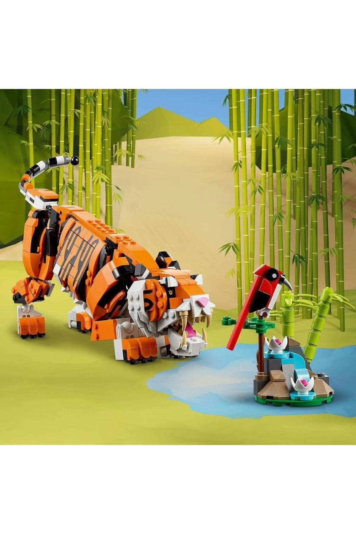 LEGO لگو مجموعه ساختمانی باشکوه Creator 3 In 1 Tiger 31129 برای کودکان 9 سال به بالا (755 قطعه)