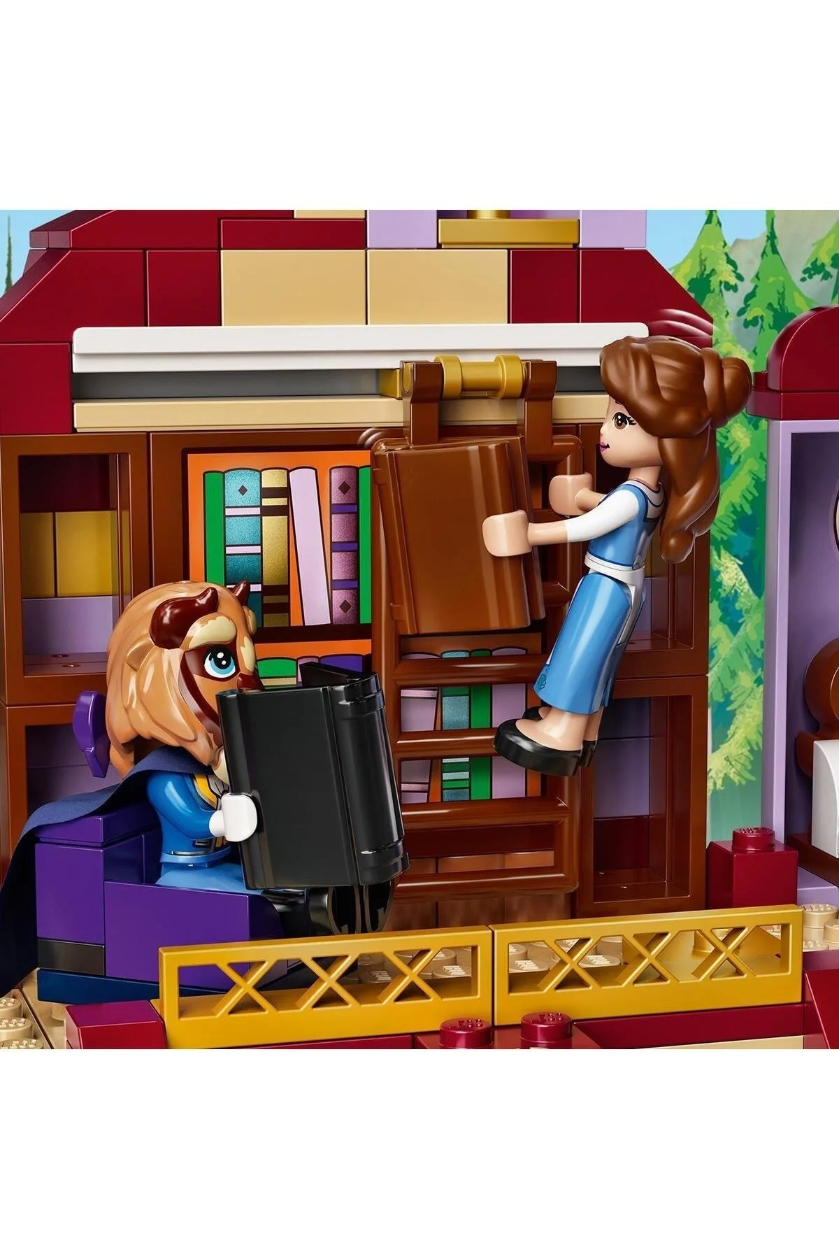 LEGO ® | Disney Princess™ Beauty and the Beast's Castle 43196 - مجموعه ساختمانی خلاقانه اسباب بازی (505 قطعه)