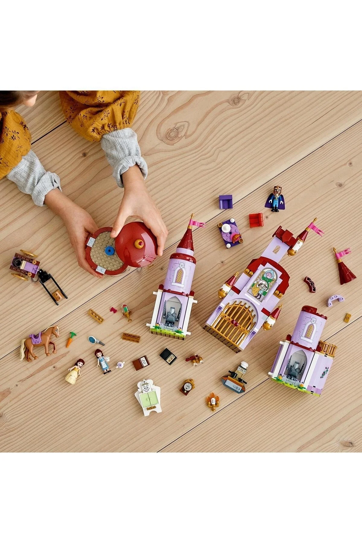 LEGO ® | Disney Princess™ Beauty and the Beast's Castle 43196 - مجموعه ساختمانی خلاقانه اسباب بازی (505 قطعه)