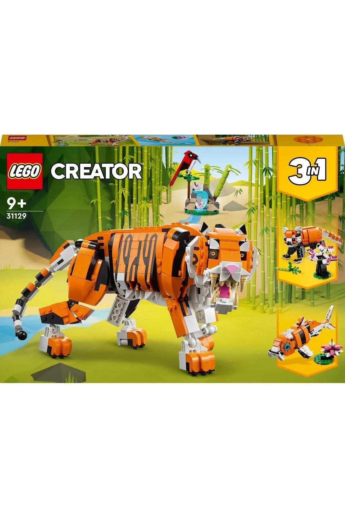 LEGO لگو مجموعه ساختمانی باشکوه Creator 3 In 1 Tiger 31129 برای کودکان 9 سال به بالا (755 قطعه)