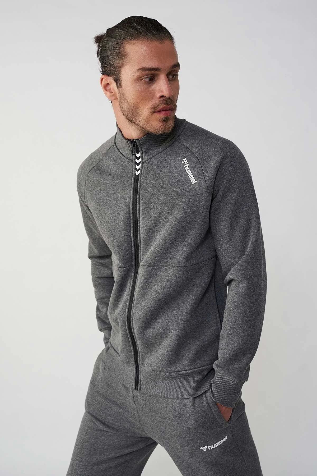 سافت شل و پلار مشکی مردانه ژاکت زیپ بابستر هومل اورجینال hummel