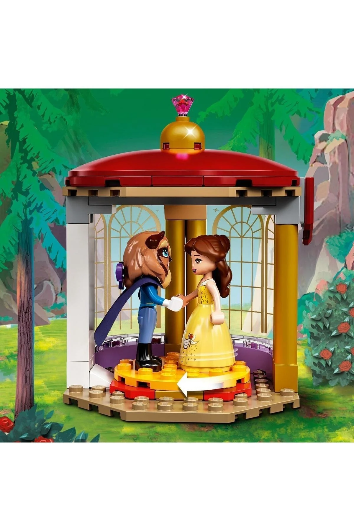 LEGO ® | Disney Princess™ Beauty and the Beast's Castle 43196 - مجموعه ساختمانی خلاقانه اسباب بازی (505 قطعه)