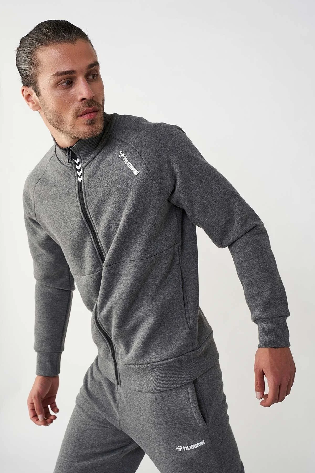 سافت شل و پلار مشکی مردانه ژاکت زیپ بابستر هومل اورجینال hummel