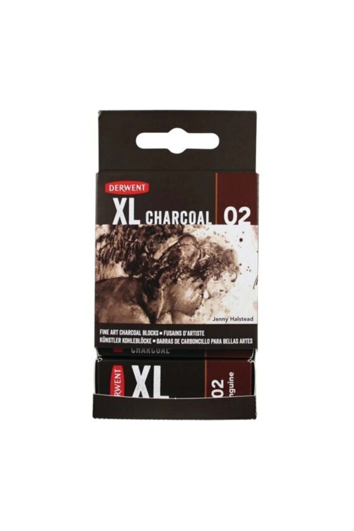 نقاشی پرایمر سفید مداد رنگی بلوک موشک ذغال سنگ زغال Xl Sanguine 02  Derwent