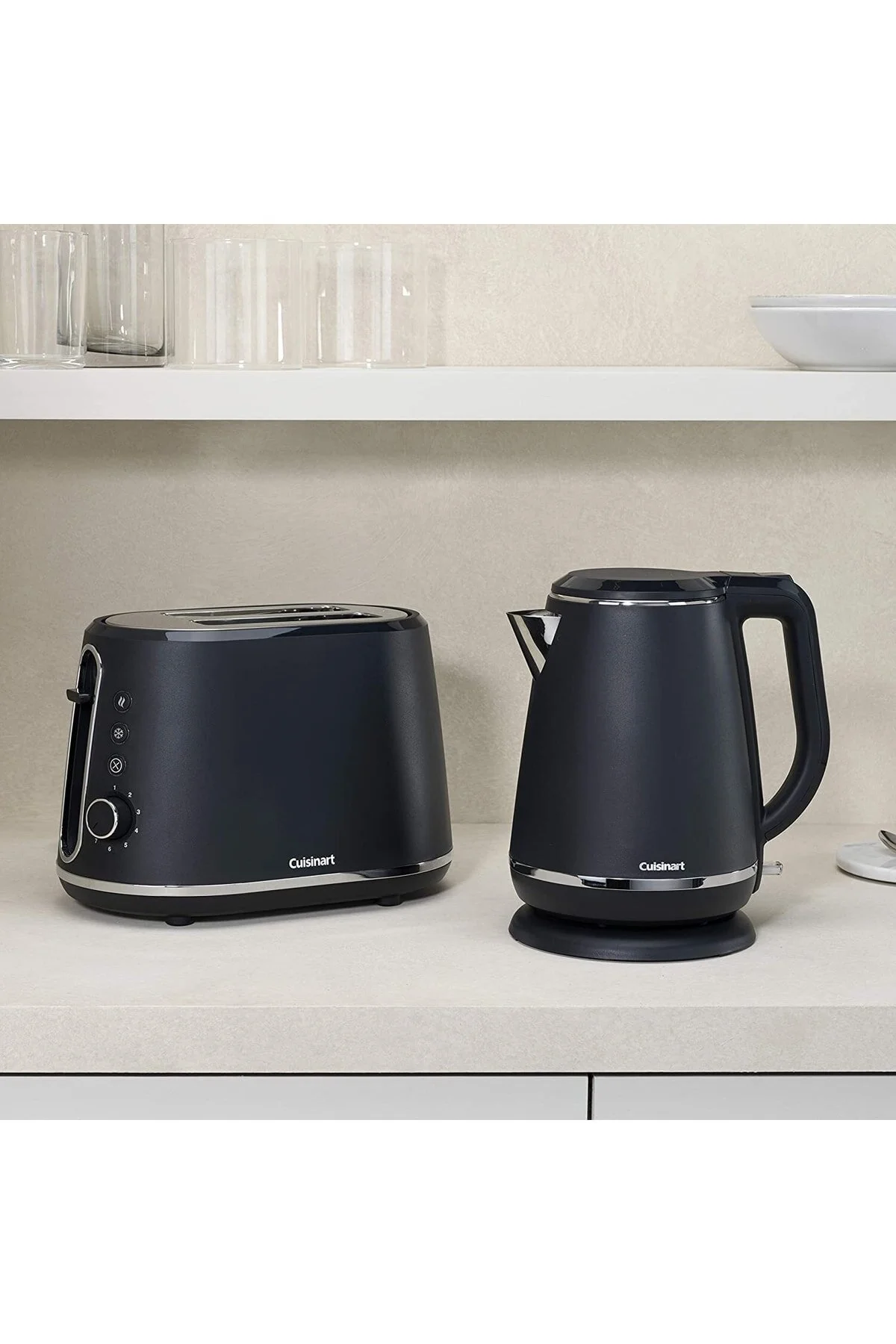 کتری برقی و گرم کن آب سیاه آشپزخانه Evrekala Shop مشکی Kettle Water Beater Series جدید کوئیزینارت  Cuisinart
