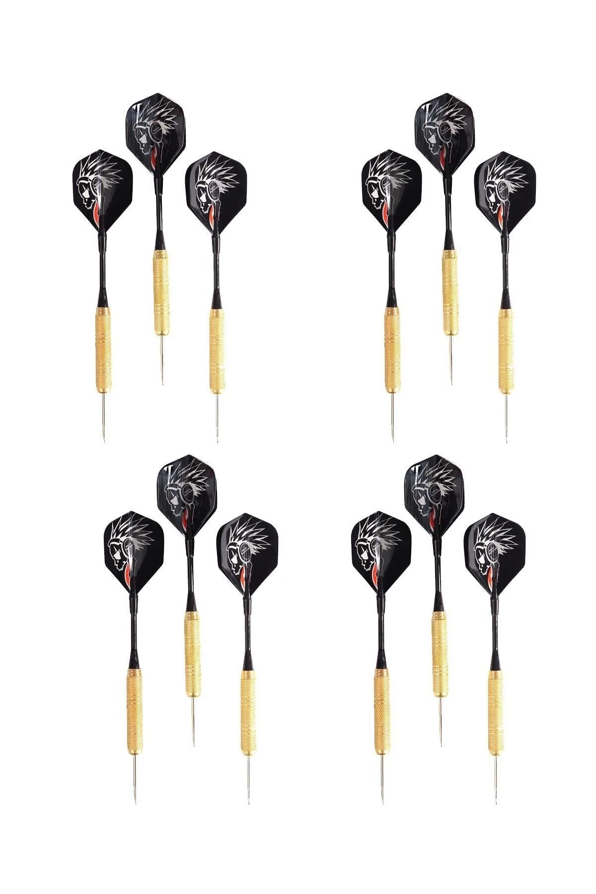 سوزن دارت 12 قطعه 18 گرم از استیل انتهای برنج مجموعه های بال Delta