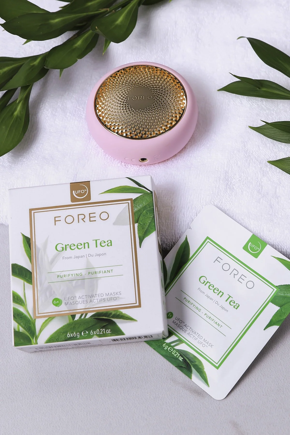 ماسک صورت زنانه واتر جت Ufo ™ تصفیه چای سبز 6 فعال  Foreo