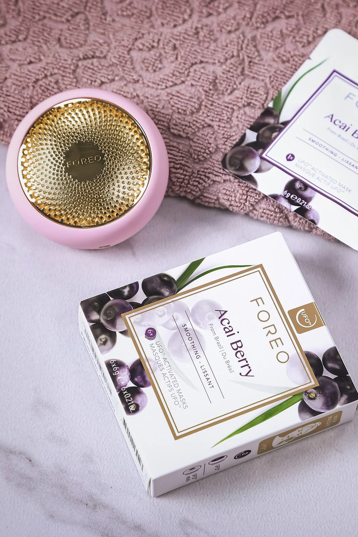 ماسک صورت زنانه واتر جت Ufo ™ Mask Acai Berry Smooth 6 قطعه فعال  Foreo