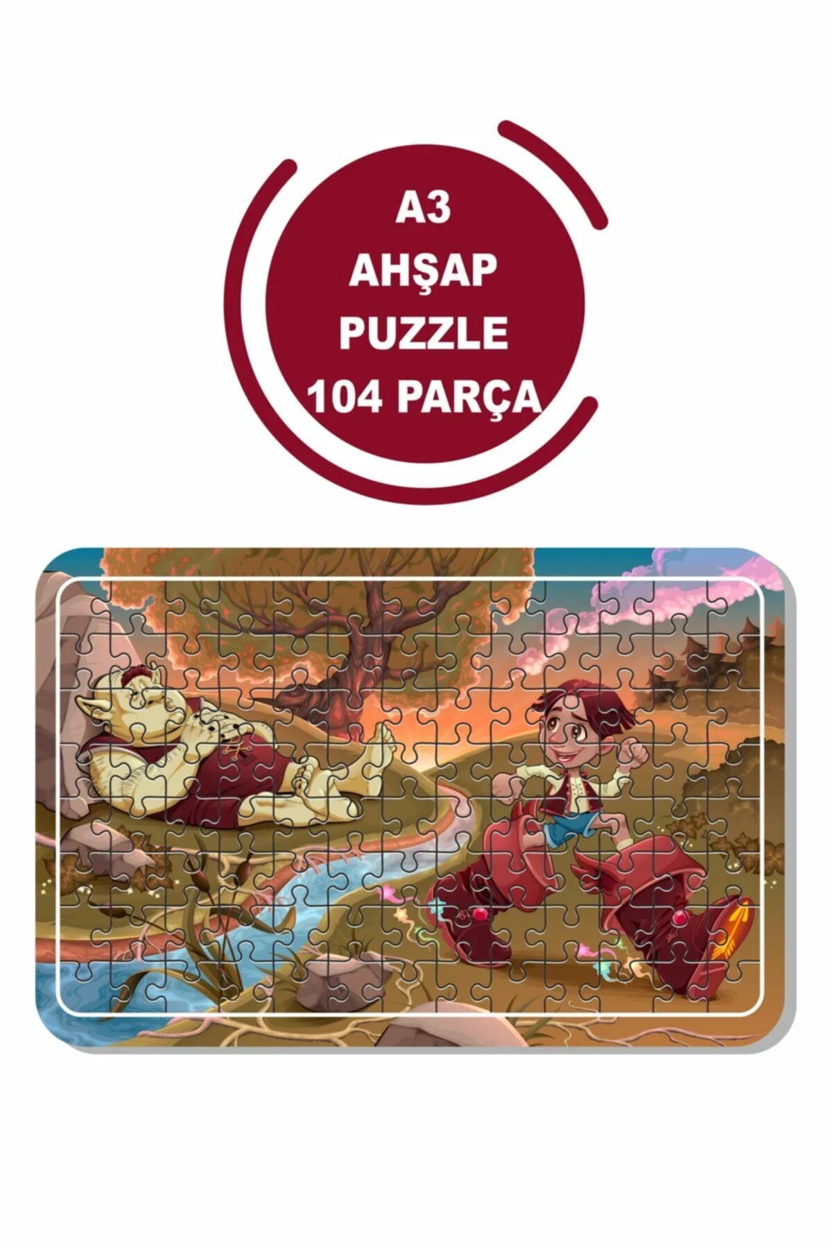 پازل BIG FOOT GAME A3 104 PIECE PUZZLE, TOY, JIGSAW Baskı Atölyesi