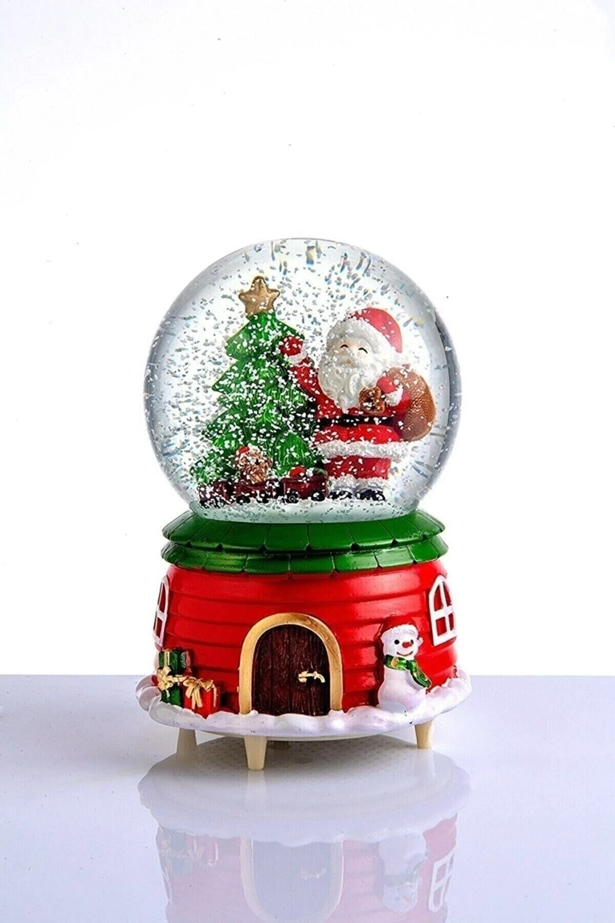 گوی برفی SNOW GLOBE CHRISTMAS NEW YEAR سایز بزرگ با موسیقی و چراغ 813JSERI از ترکیه Genel Markalar