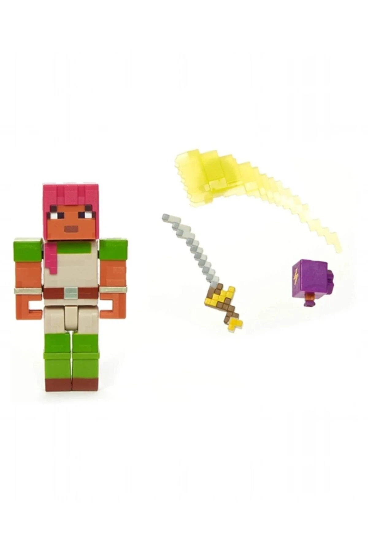 اسباب بازی های فیگور شخصیت فیگورهای سیاه چال با لوازم جانبی GNC23 GNC27 ADRIENE Minecraft