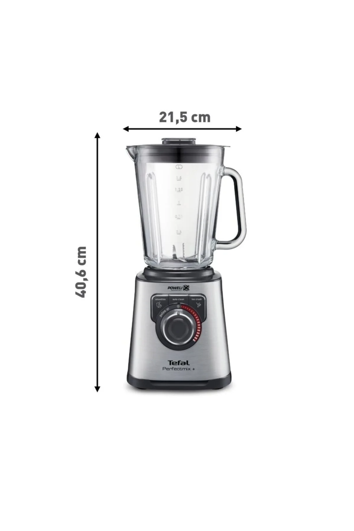 ست مخلوط کن خاکستری خردکن برقی 1200 وات متالیک تفال TEFAL