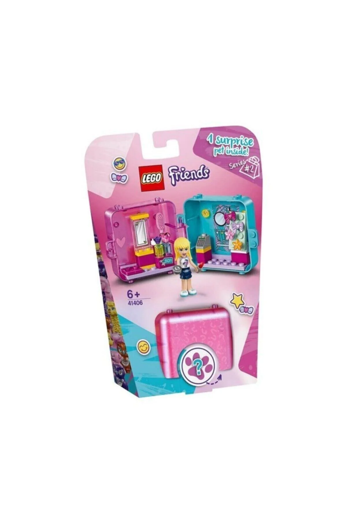 اسباب بازی های آموزشی LGF41406 FR SEPHANIE'S SHOPPING GAME CUBE FRIENDS 44 PCS +6 AGES اورجینال LEGO
