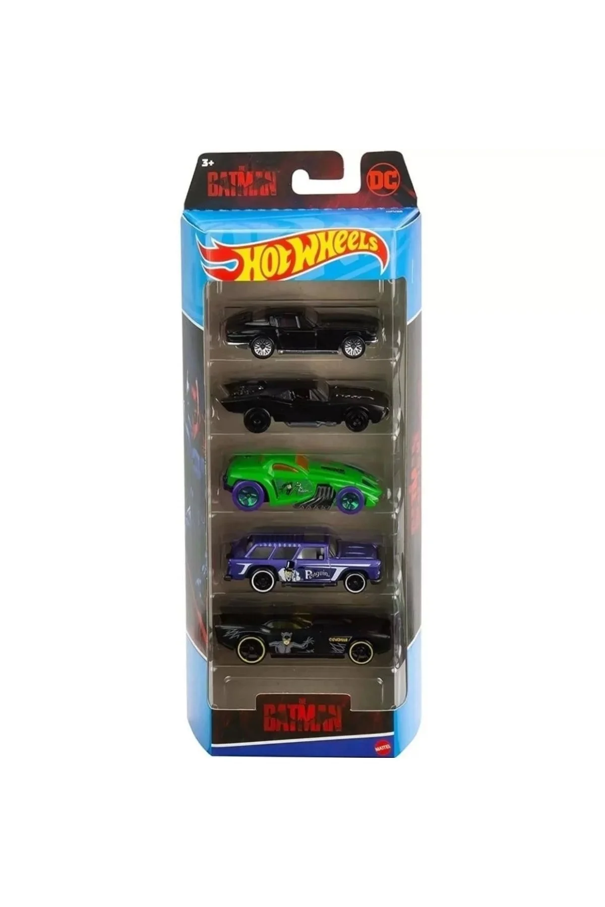 ماشین اسباب بازی سری ویژه بتمن مجموعه 5 تکه HOT WHEELS HFV88 Mattel