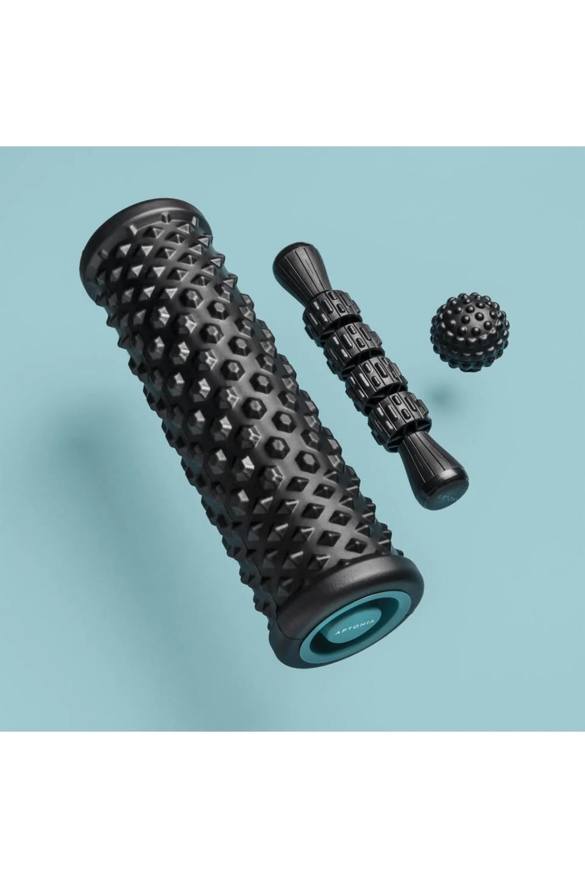فوم رولر ست ماساژور آپتونیا توپ و چوب غلتکی دکتلون Decathlon