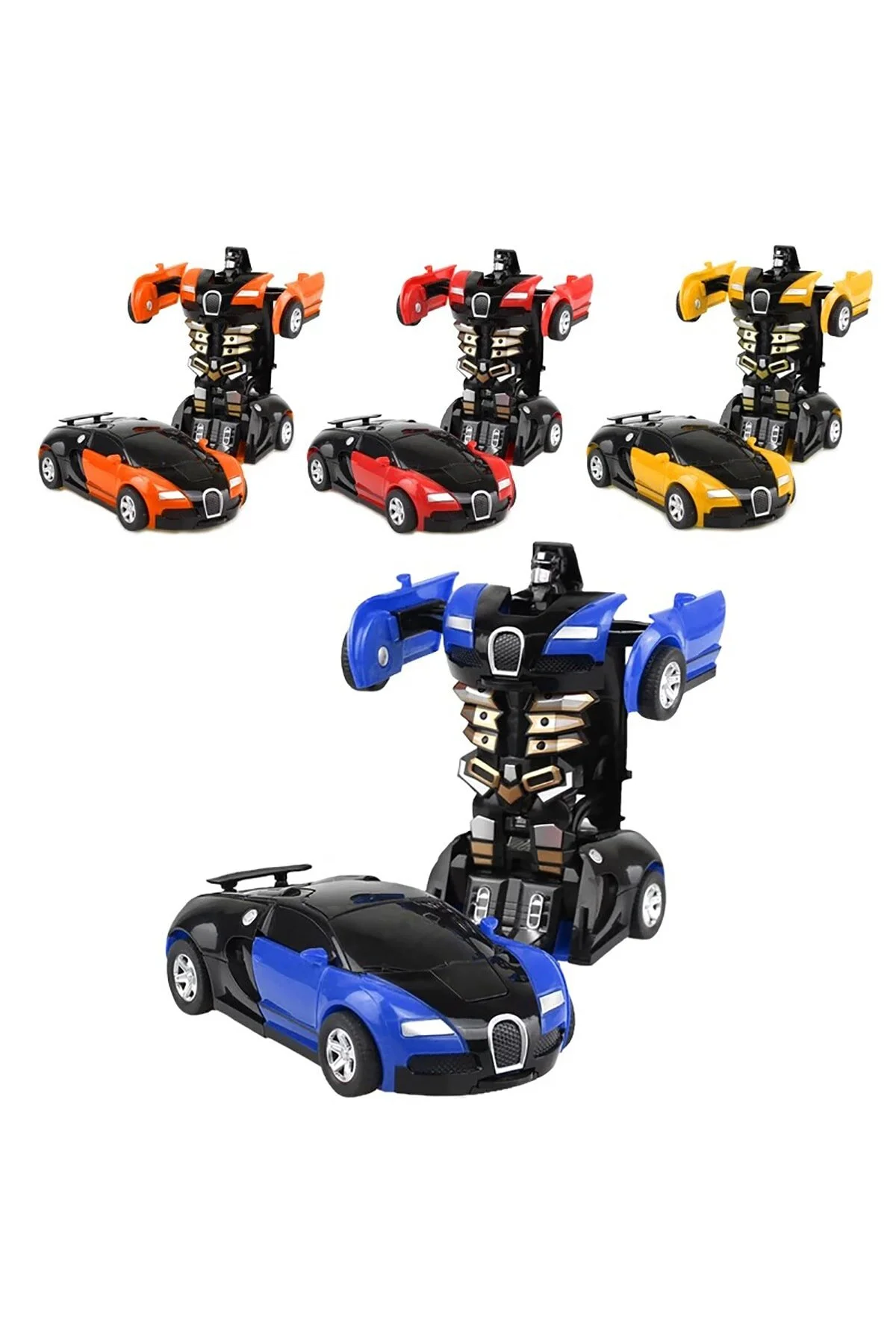 ماشین اسباب بازی ROBOT PULL AND DROP CAR 1:32 ماشینی که به ربات تبدیل می شود BambaPaw