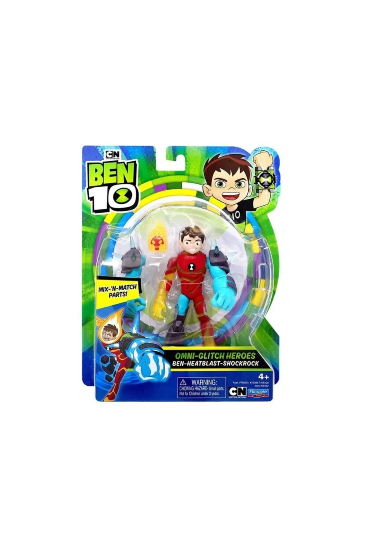 اکشن فیگور HEATBLAST SHOCKROCK بن تن BEN10
