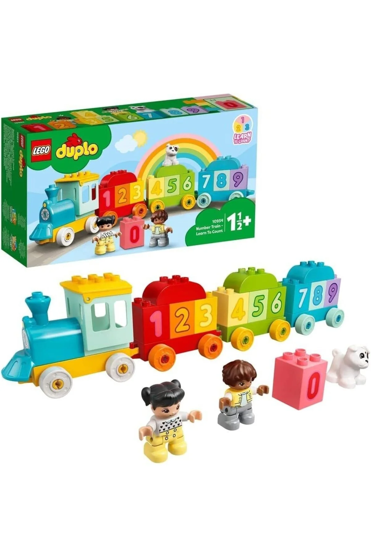لگو و اسباب بازی های ساخت محور DUPLO FIRST NUMBER TRAIN آموزش شمارش 10954 رای معرفی کودکان خردسال به اعداد از ترکیه LEGO