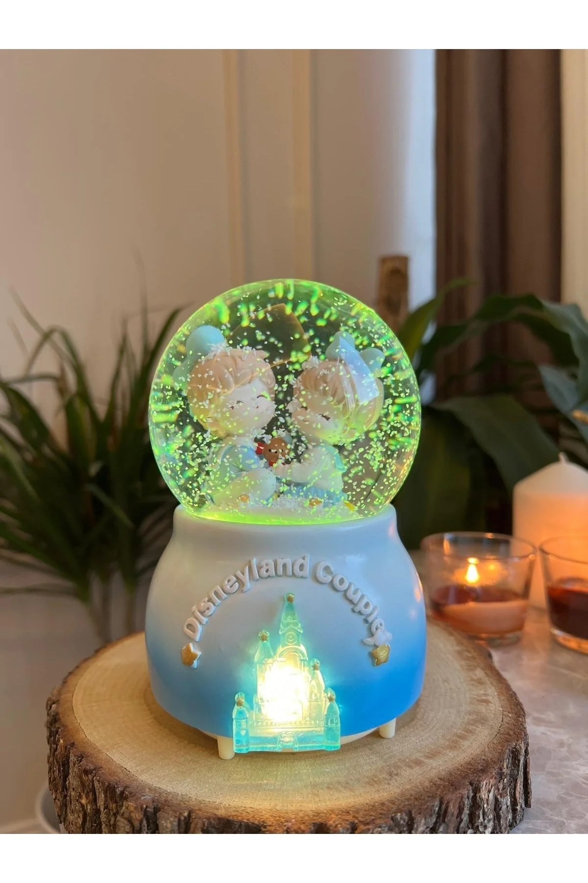 گوی برفی MEGA SIZE DEAREST SNOW GLOBE AUTOMATIC BLOWING روشن موزیکال از ترکیه nesever store