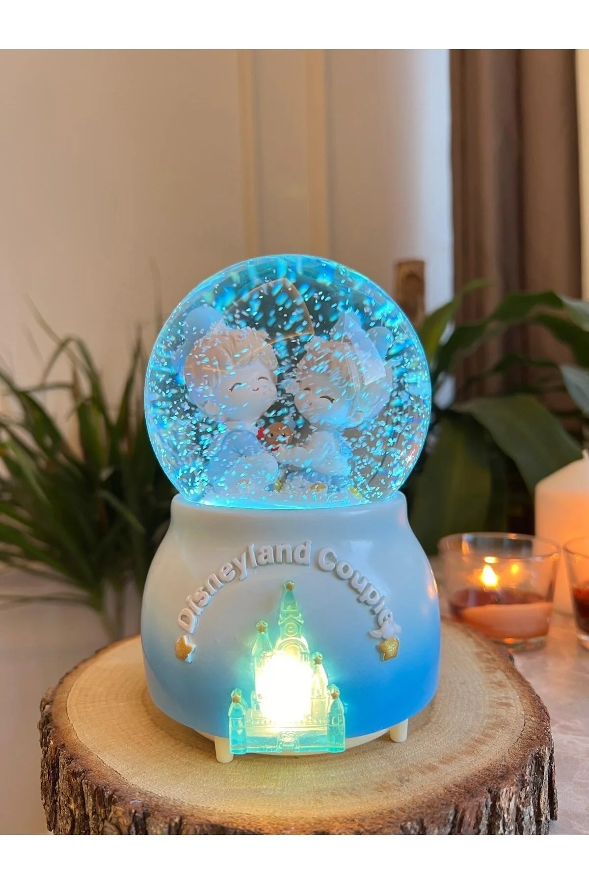 گوی برفی MEGA SIZE DEAREST SNOW GLOBE AUTOMATIC BLOWING روشن موزیکال از ترکیه nesever store