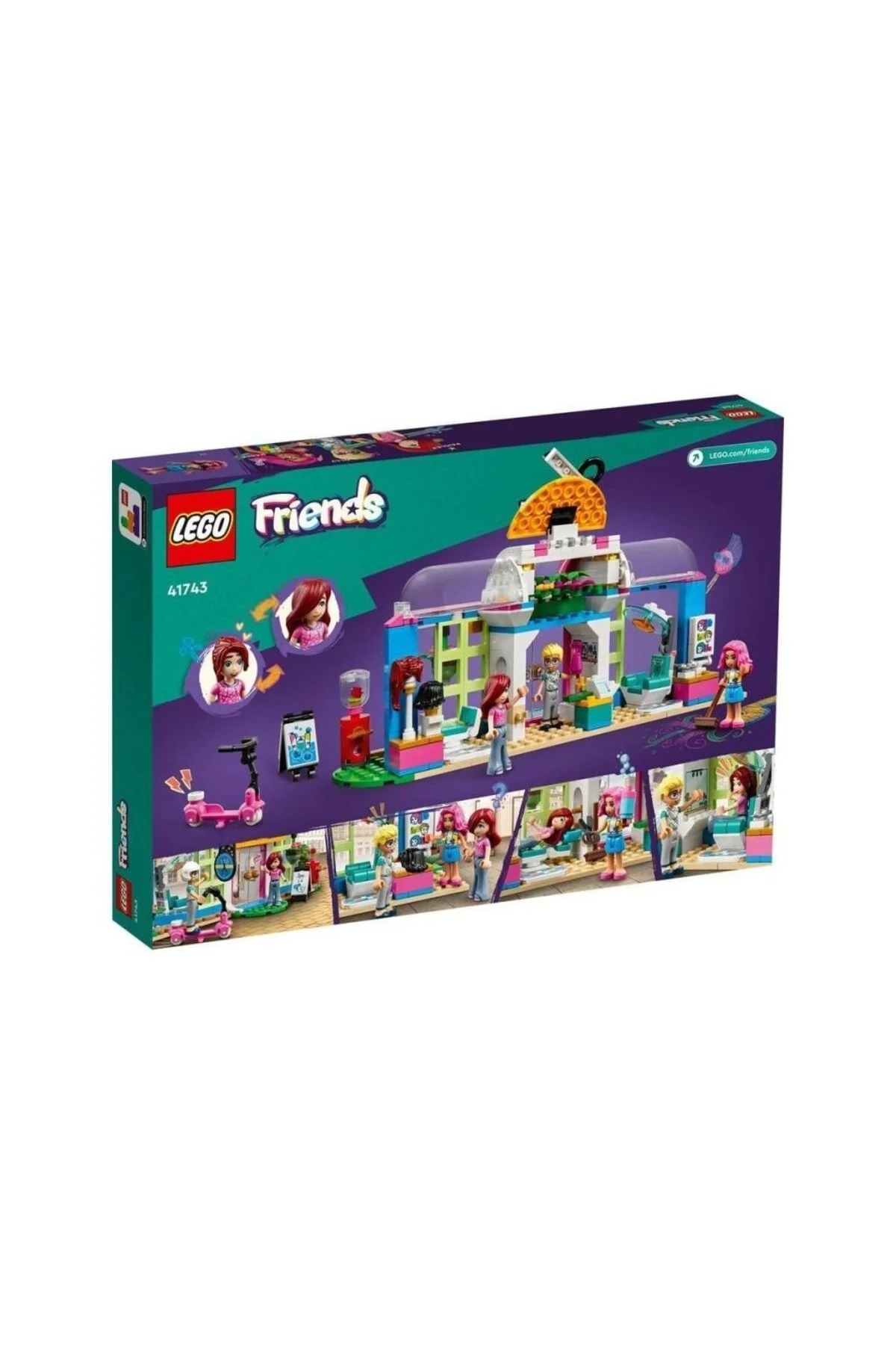 ست بازی 41743 FRIENDS HAIR SALON 401 PIECES +6 YEARS اورجینال LEGO