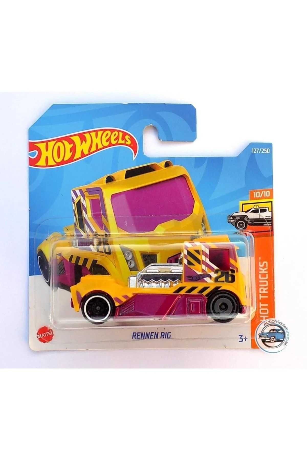کامیون و ماشین آلات ساختمانی اسباب بازی چرخ دستی های تکی Rennen Rig Hcx55 HOT WHEELS