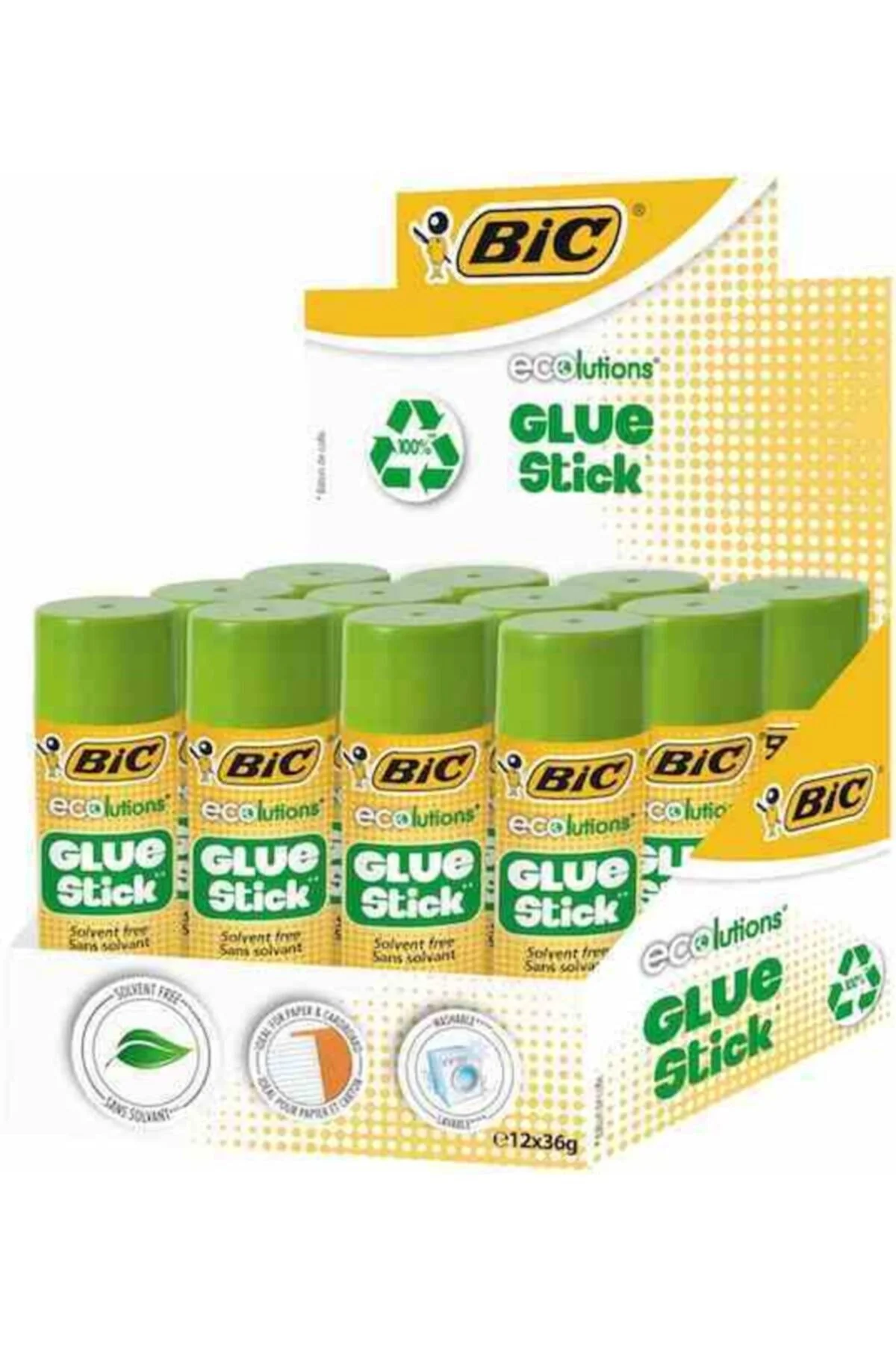 چسب مردانه و زنانه 36 گرم جعبه 12 اورجینال بیک Bic
