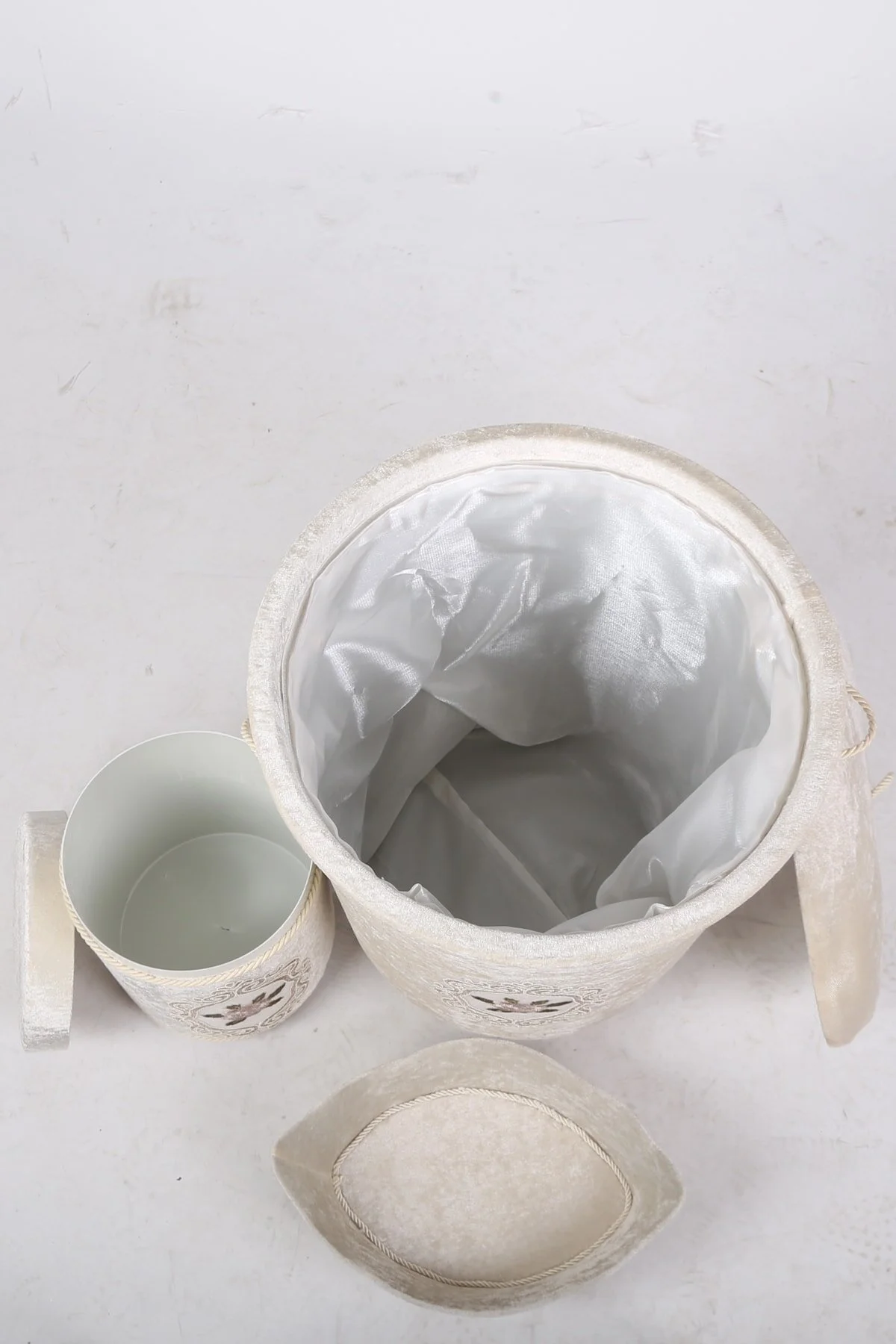 سبد رخت چند رنگ Shems Mink Lace Bathams Dirty Laundry Basket Set Vebanyo Match 6 قطعه  Bonny Home