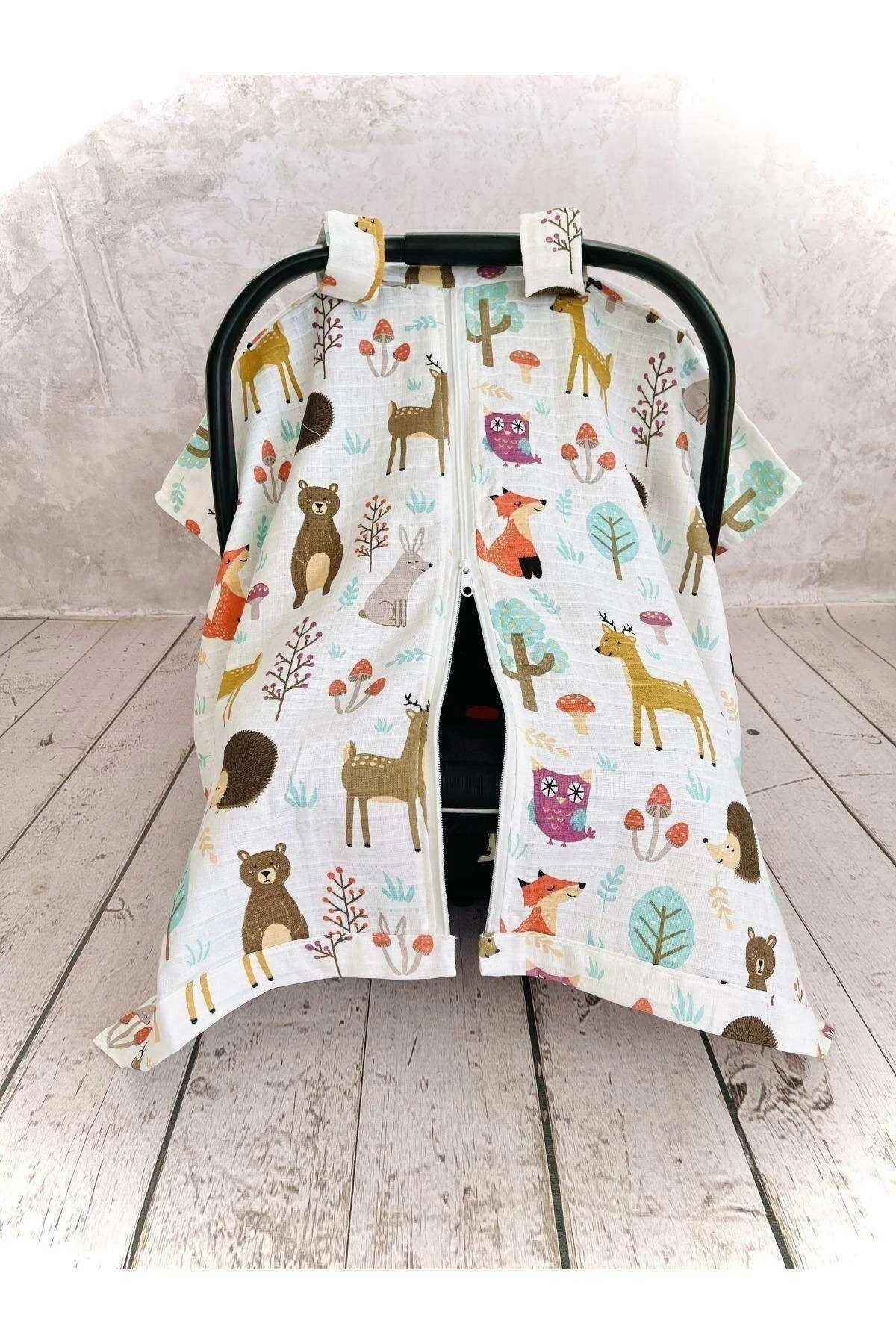 لوازم جانبی صندلی خودرو مردانه و زنانه ZIPPER COVER CACTUS MUSLIN اورجینال JUNİPERUS