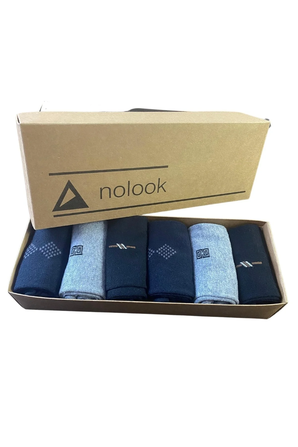 جوراب مردانه جعبه دار طرح 6 بسته Nolook